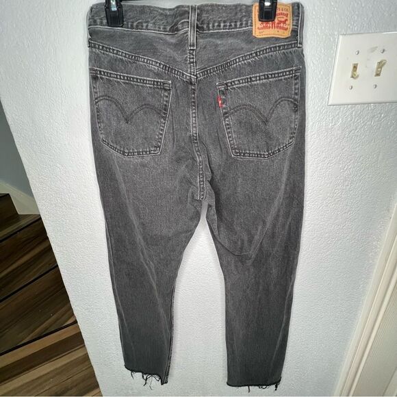 LEVI'S 501 '93 Relaxed Original Stonewash Faded Black Men’s Jeans Sz 30X30 - Picture 3 of 11